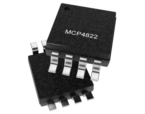 MCP4822T-E/SN內(nèi)置基準(zhǔn)電壓源的雙通道、12位數(shù)模轉(zhuǎn)換器（DAC） 8SOIC
