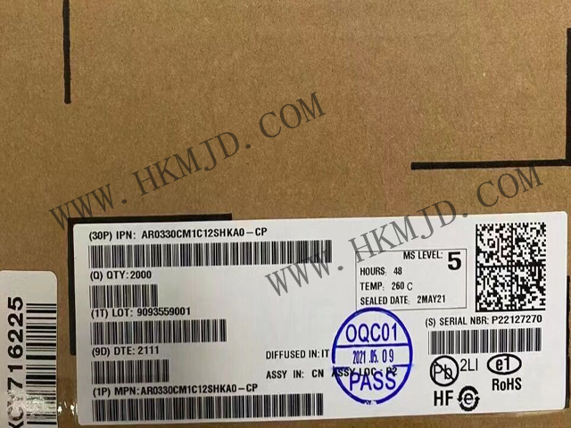 【分銷onsemi】AR0330CM1C12SHKA0-CP CMOS 圖像傳感器，300 萬像素，1/3 英寸