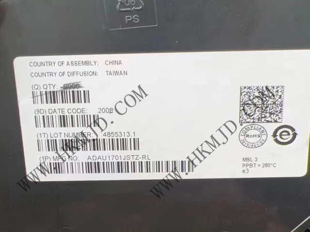ADAU1701JSTZ SigmaDSP? 28/56 Bit音頻DSP，內(nèi)置2個(gè)ADC和4個(gè)DAC