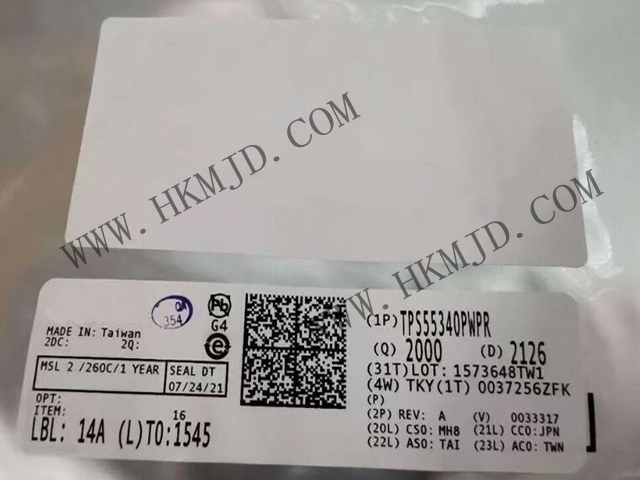 【德州儀器】具有5A、40V  TPS55340PWPR 集成式電源開關(guān)的單片非同步開關(guān)穩(wěn)壓器