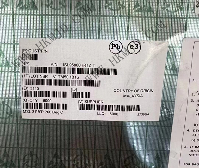 ISL95860HRTZ 一款多相3+0核心控制器（ IMVP9、32TQFN）
