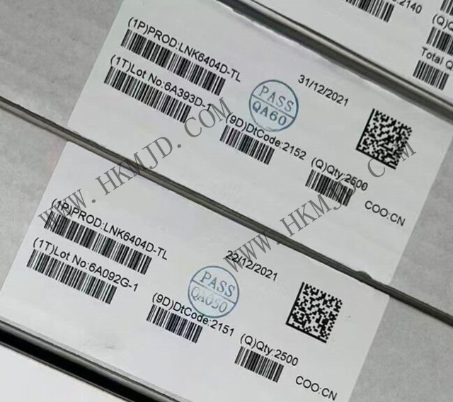 LNK6404D：適用于適配器和充電器的節(jié)能、精確的初級側(cè)調(diào)節(jié)CV/CC切換器