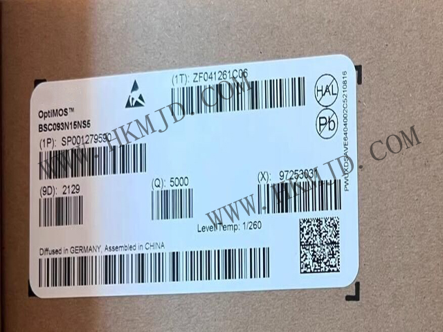 英飛凌BSC093N15NS5 OptiMOS?5 150V功率MOSFET，超低導通電阻9.3mΩ