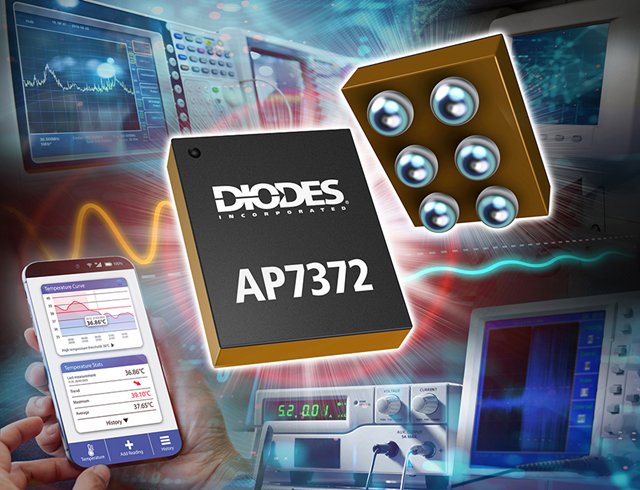 Diodes 公司宣布推出 AP7372 低噪聲低壓差 (LDO) 穩(wěn)壓器