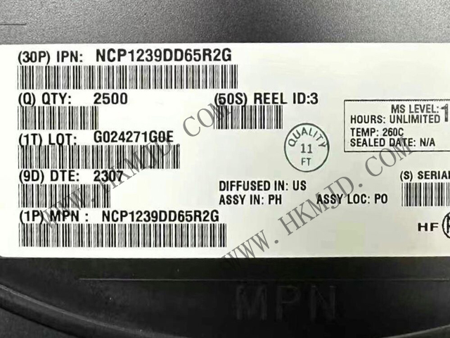 ON NCP1239DD65R2G 65kHz 電流模式控制器，適用于帶高壓啟動(dòng)的反激式轉(zhuǎn)換器