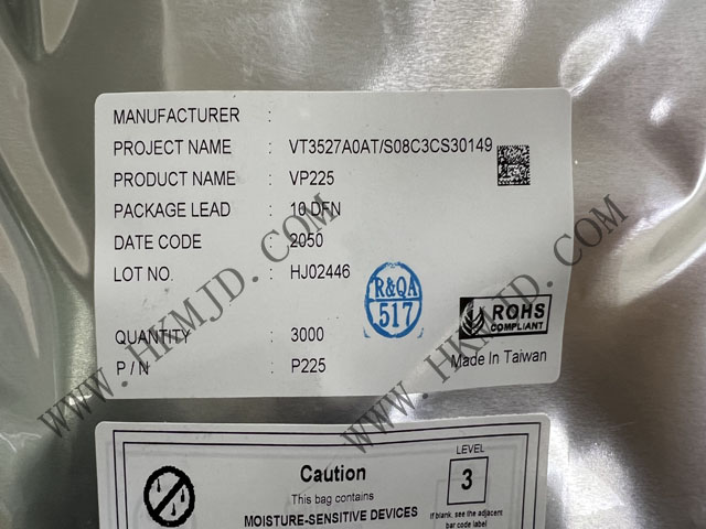 原裝現(xiàn)貨供應 VP225，一款由 VIA Labs 設計的 USB Type-C DFP CC 控制器